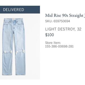 Light Blue Distressed Jeans